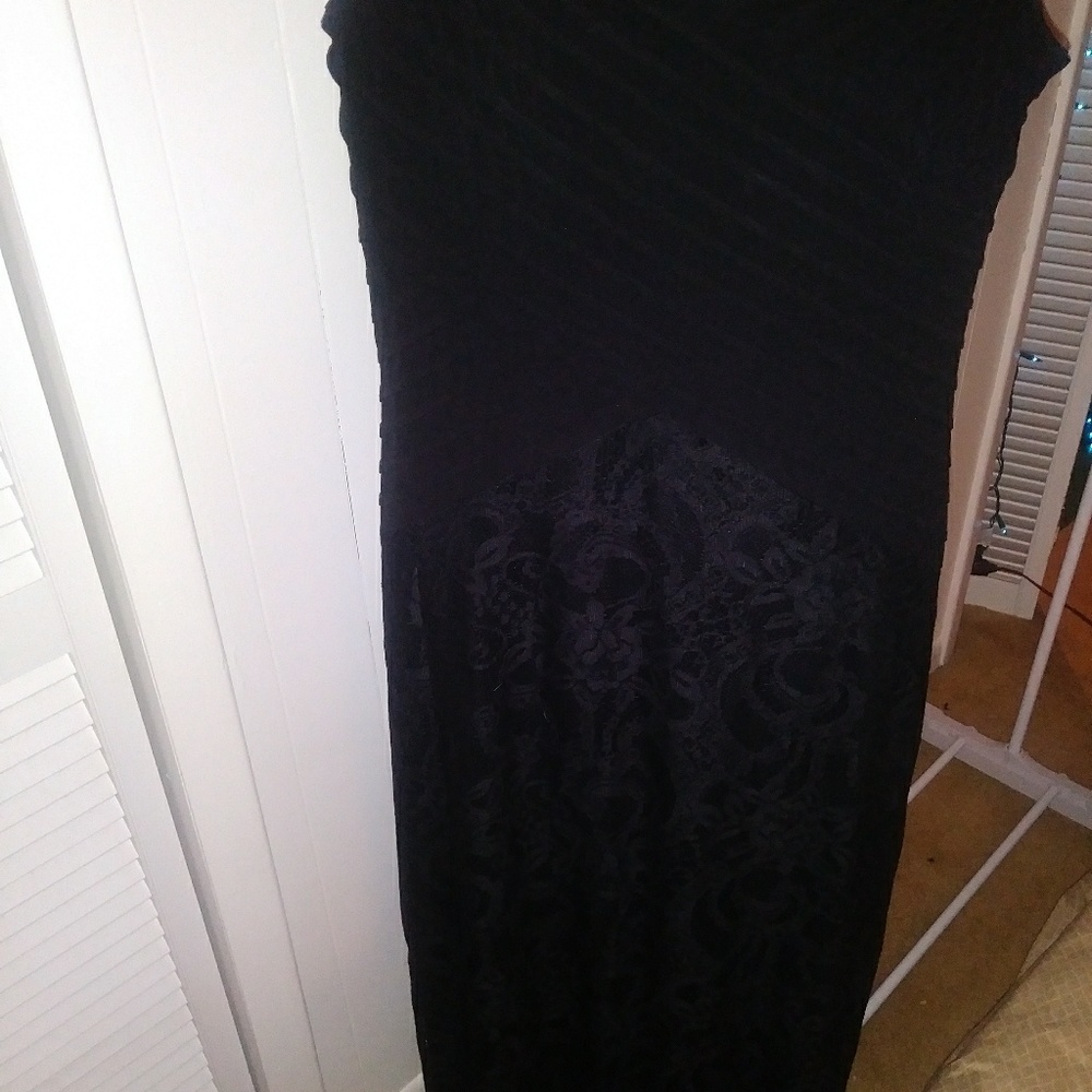 Black Long Lace Dress BNWOT